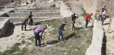 Субботник в селе Хой