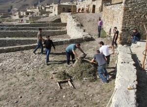 Субботник в селе Хой